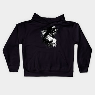 The Graffiti Apache: A Muscle-Bound Warrior of the Streets Kids Hoodie